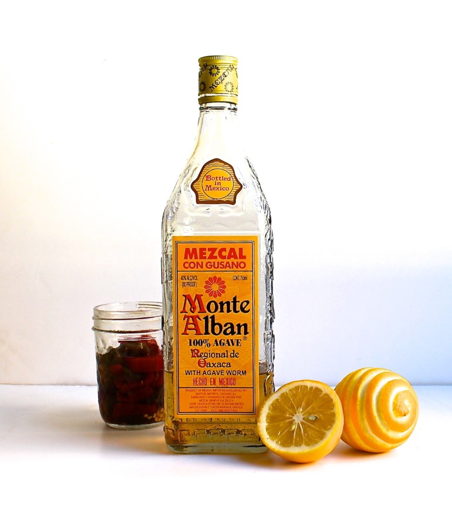 meyer lemon mezcal cocktail
