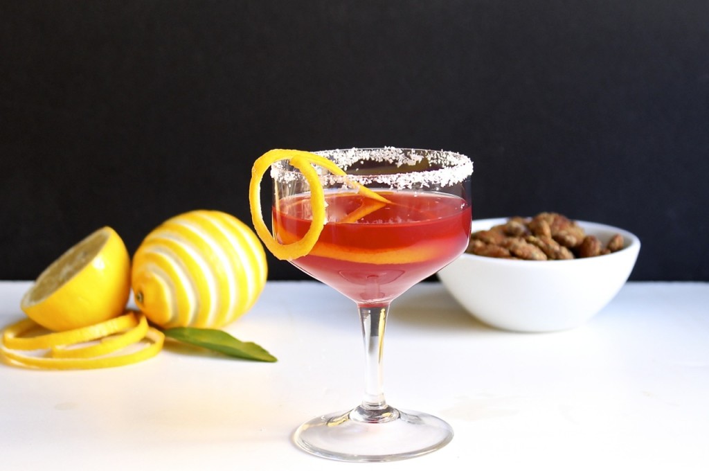 meyer lemon mezcal cocktail