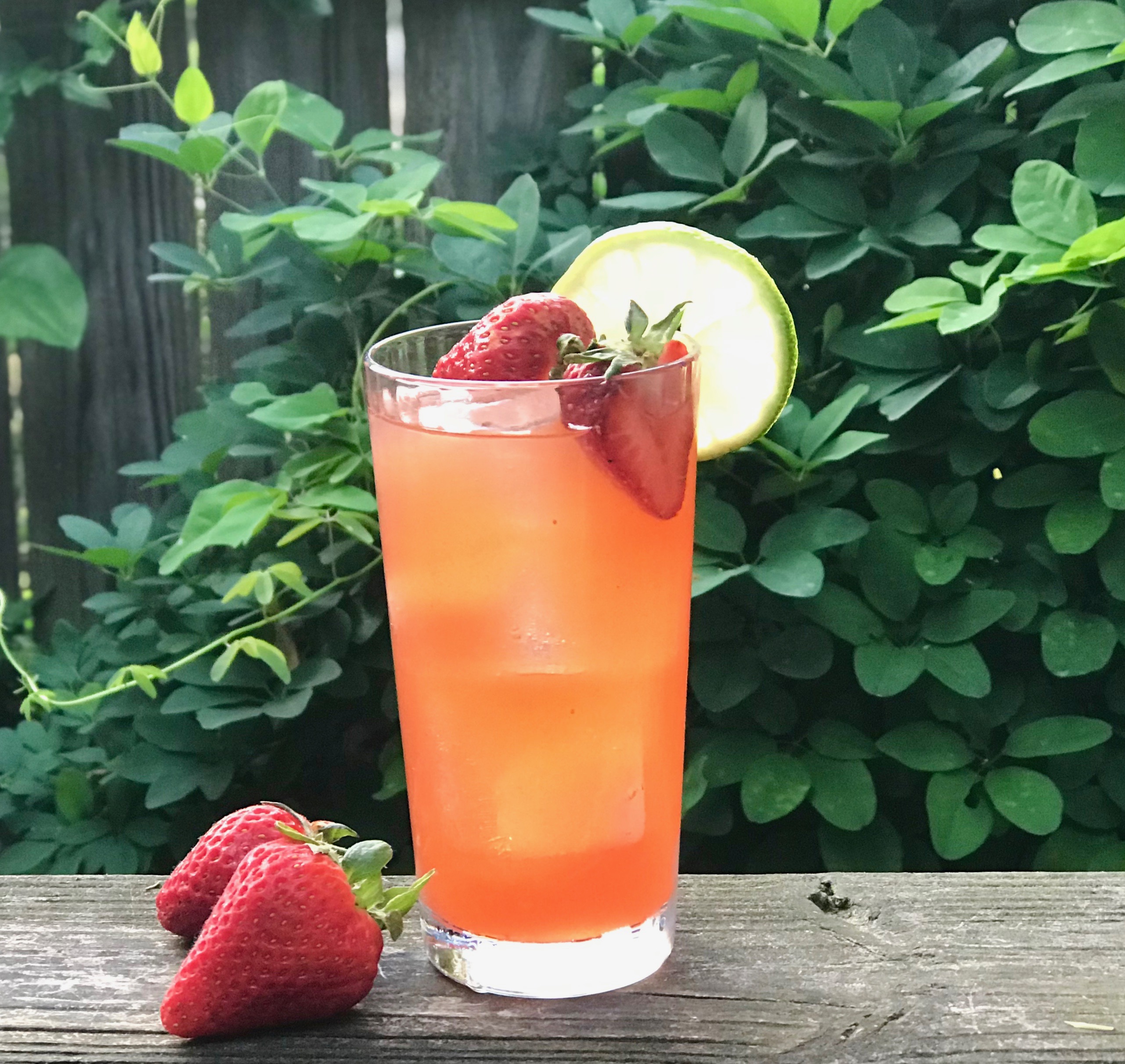 strawberry tarragon lime cocktail 