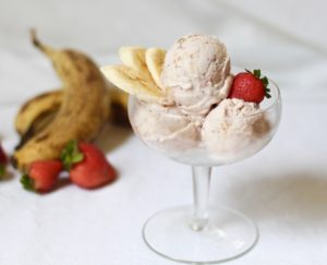 strawberry banana walnut ice cream