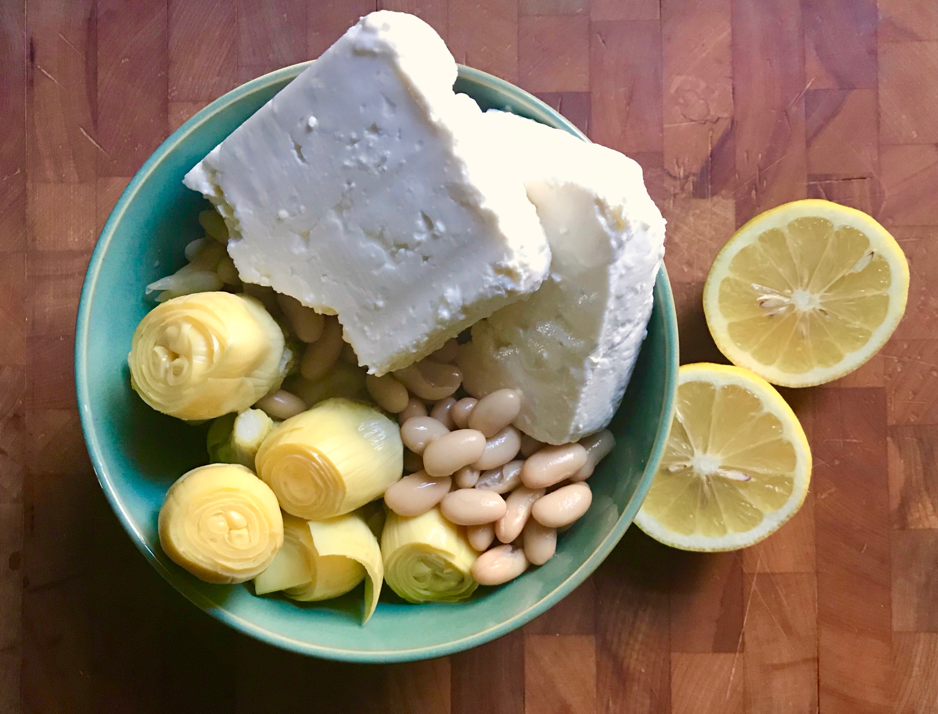 bean and artichoke pasta bake 