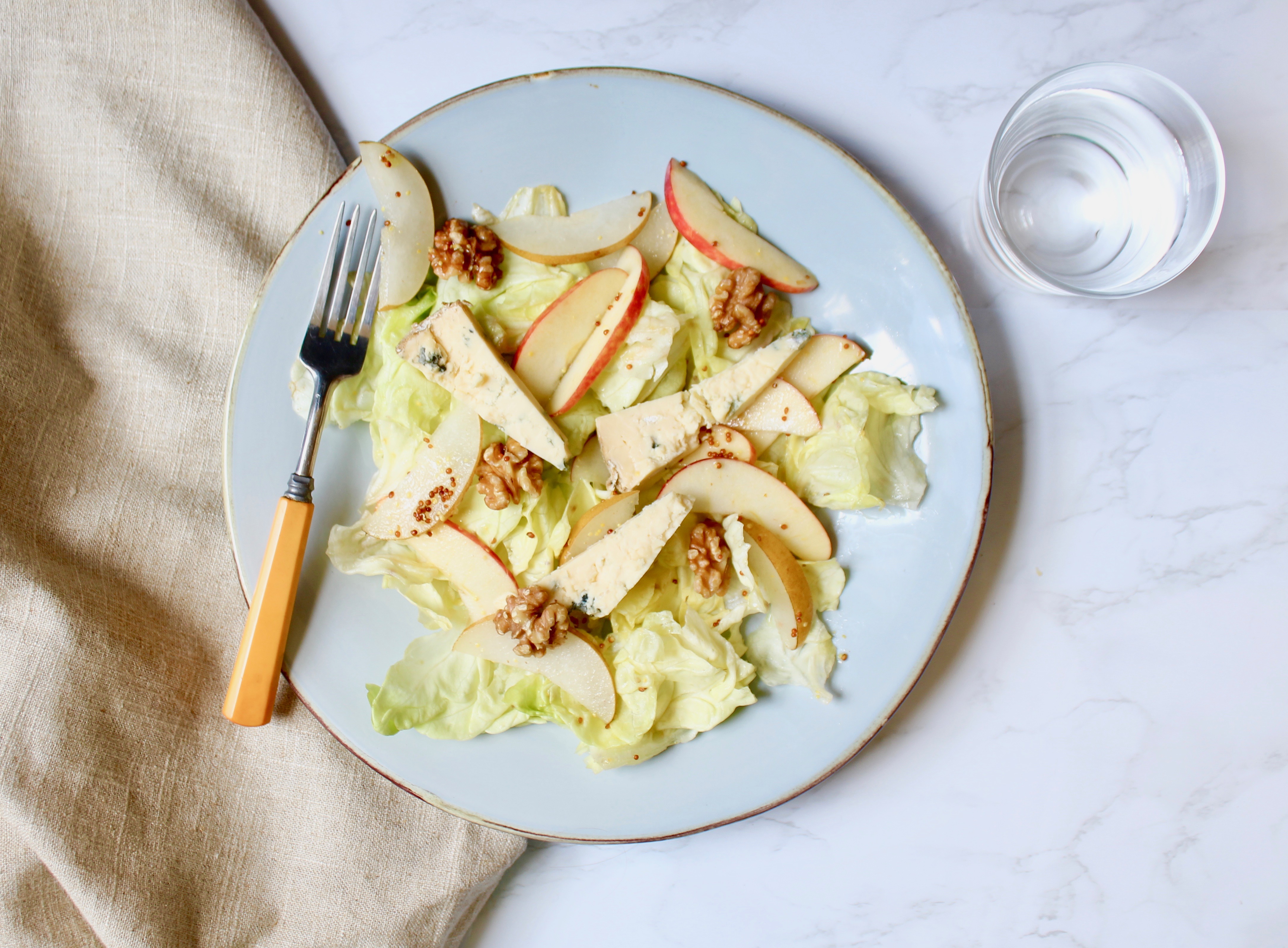 Apple, Pear and Blue Cheese Salad