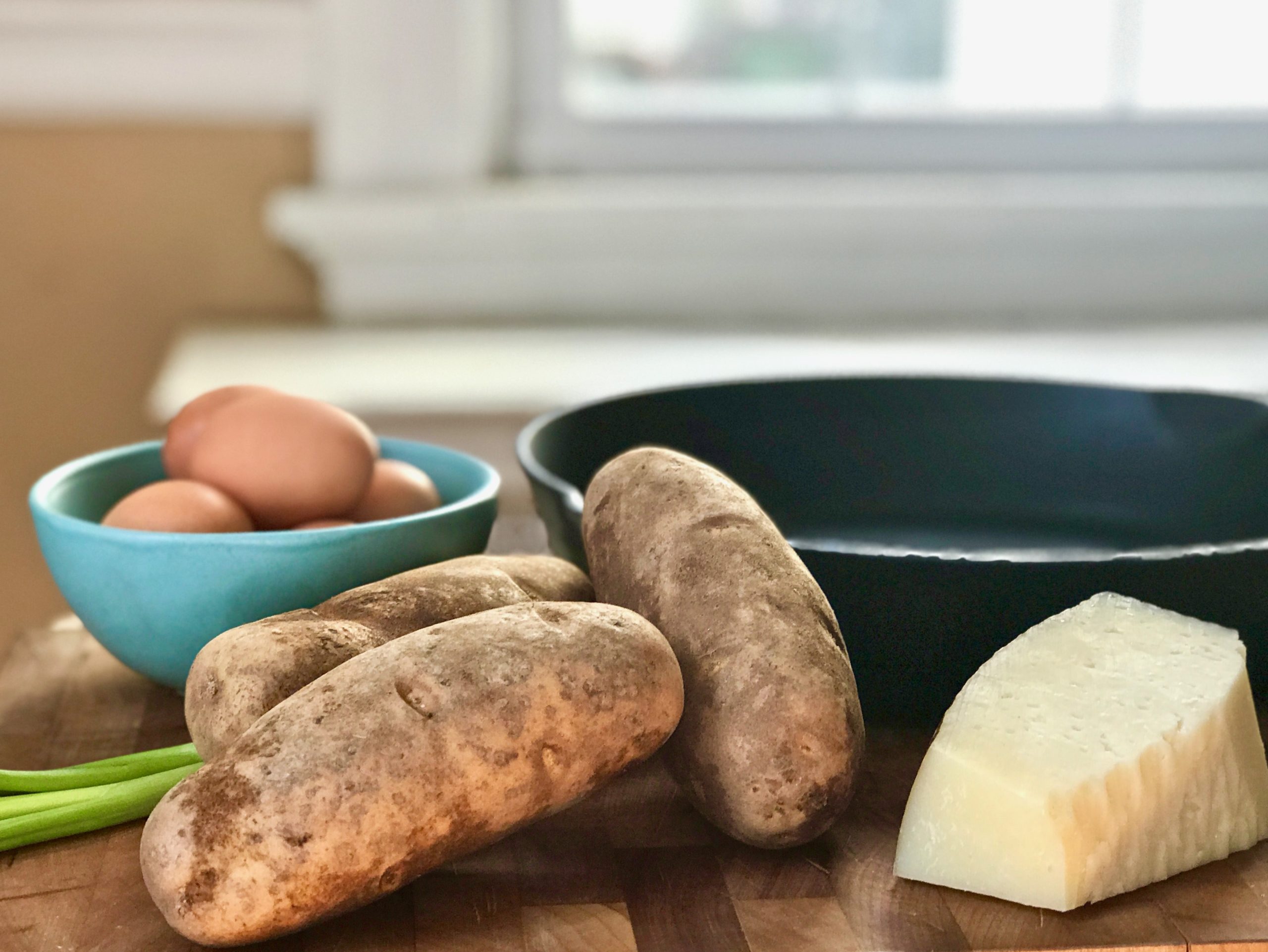 ingredients for manchego potato cakes