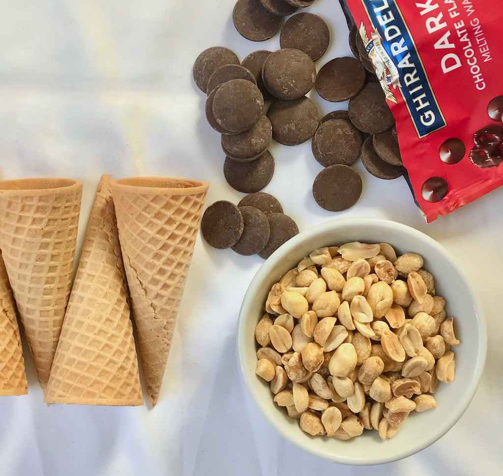 ingredients for nutty buddy ice cream 