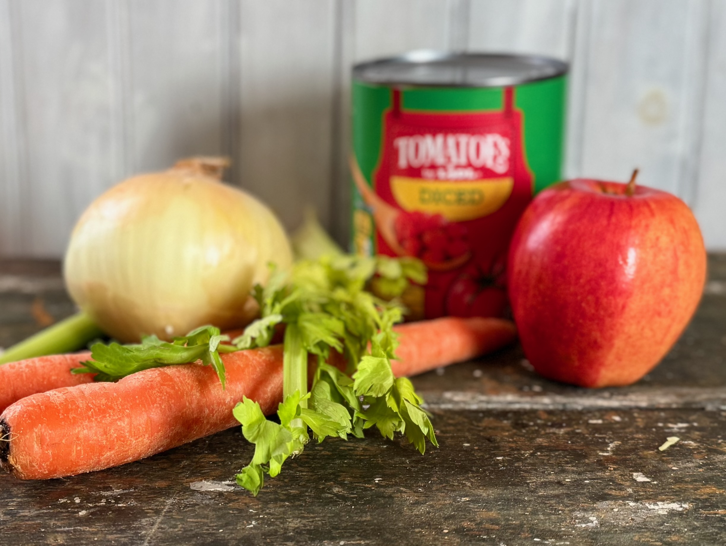 ingredients for tomato apple soup 
